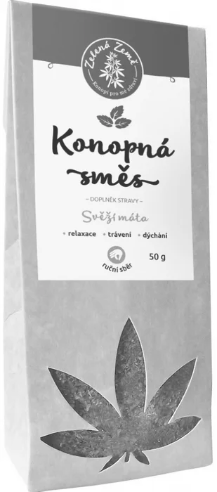 Zelená země Konopná směs s mátou 50 g